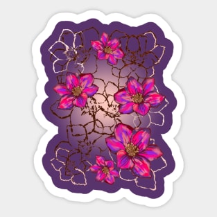 Lace floral Sticker